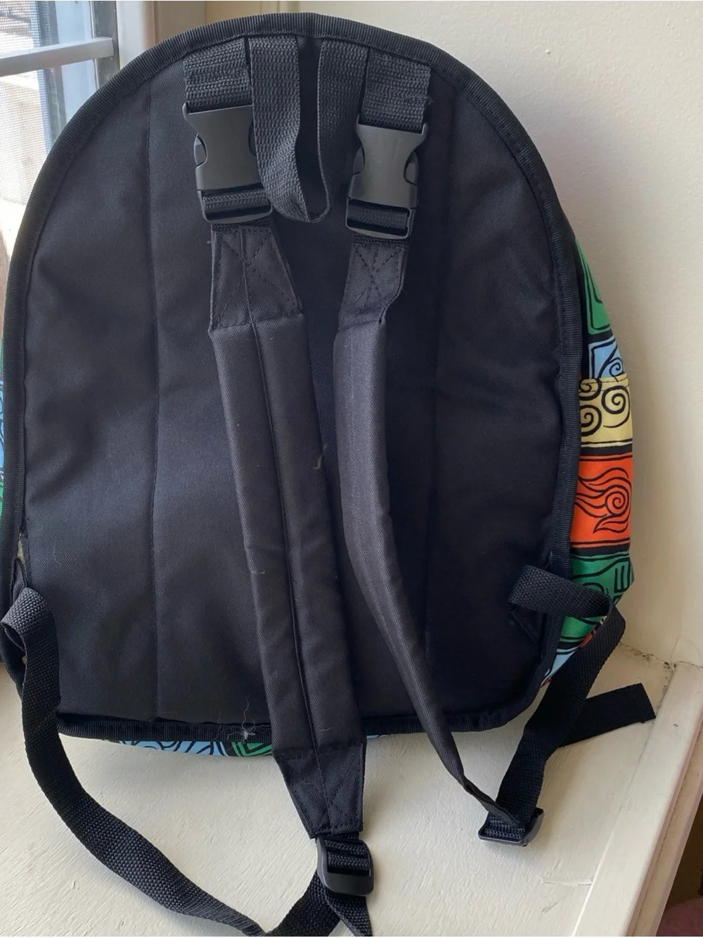Avatar The Last Airbender Reversible Element-Print Faux Fur Appa Backpack